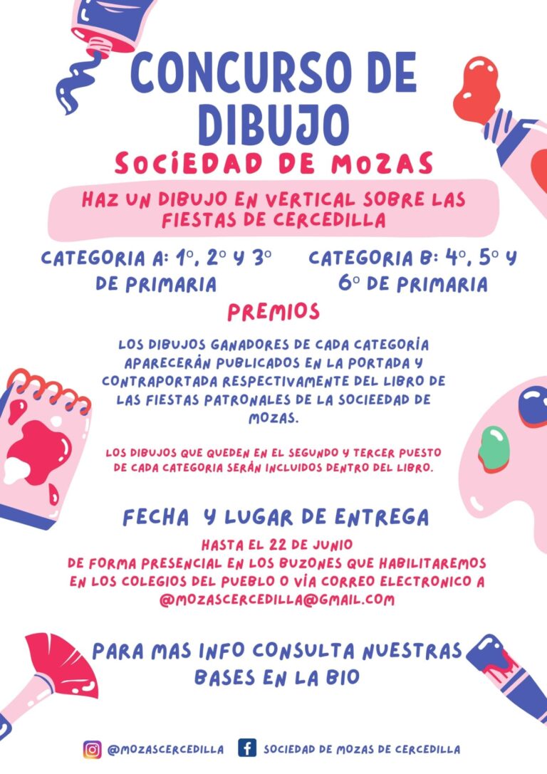 Sociedad de Mozas de Cercedilla invita a los más jóvenes a participar en su primer concurso de dibujo