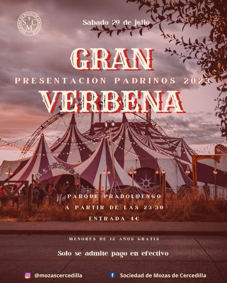 Sociedad de Mozas de Cercedilla anuncia la Gran Verbena 2023 y la presentación de los Padrinos
