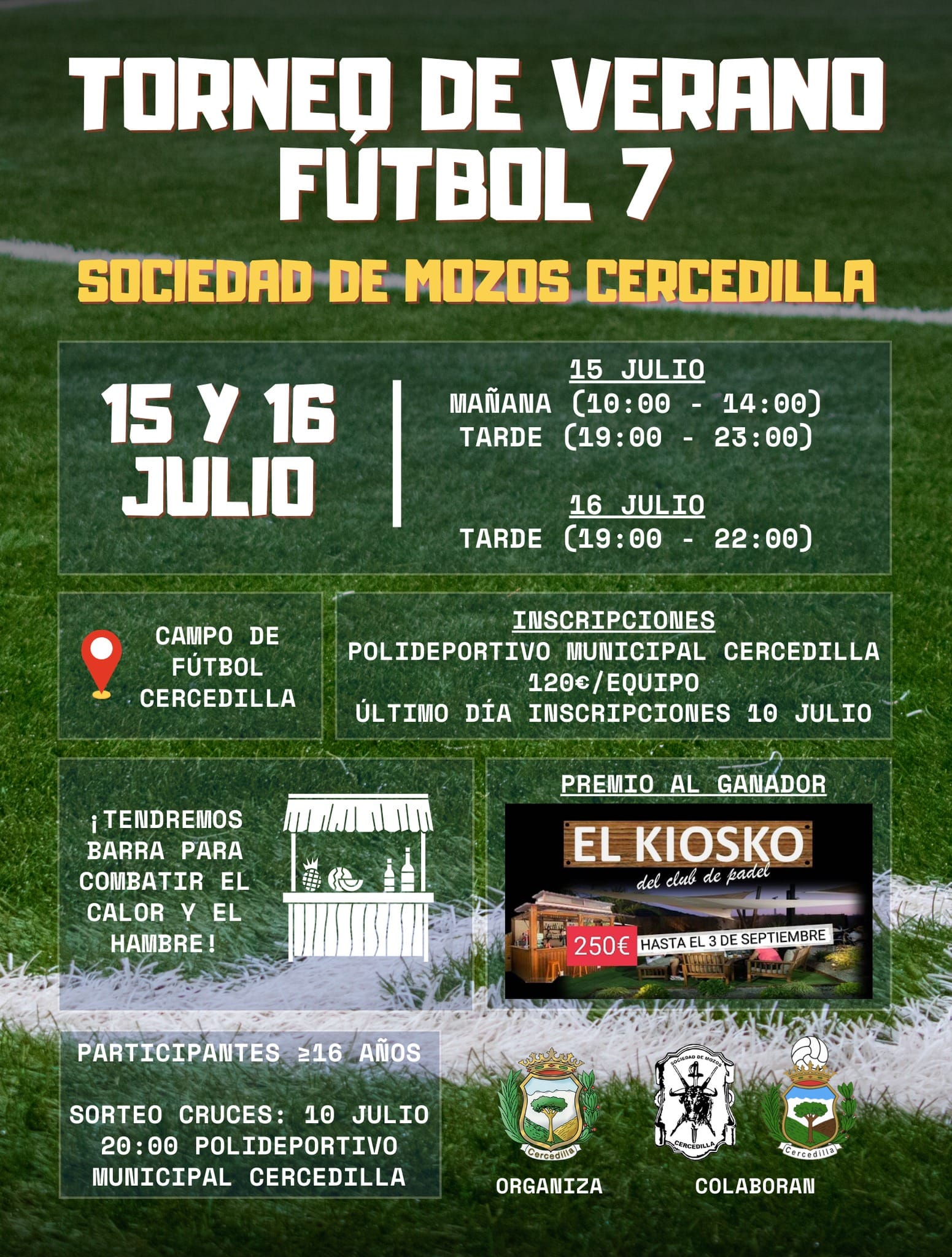 La Sociedad de Mozos de Cercedilla anuncia el Torneo de Verano de Fútbol 7