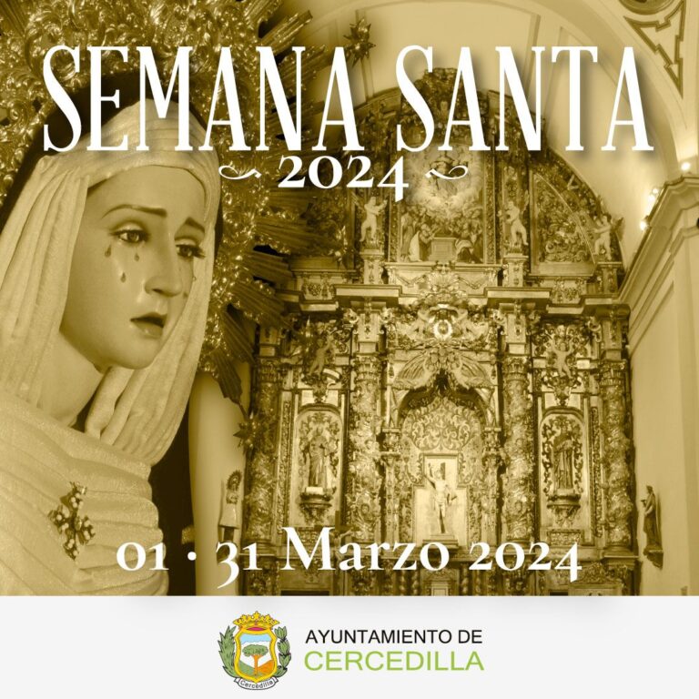 Festividades de Semana Santa 2024 en Cercedilla: Anuncio del Excmo Ayuntamiento de Cercedilla