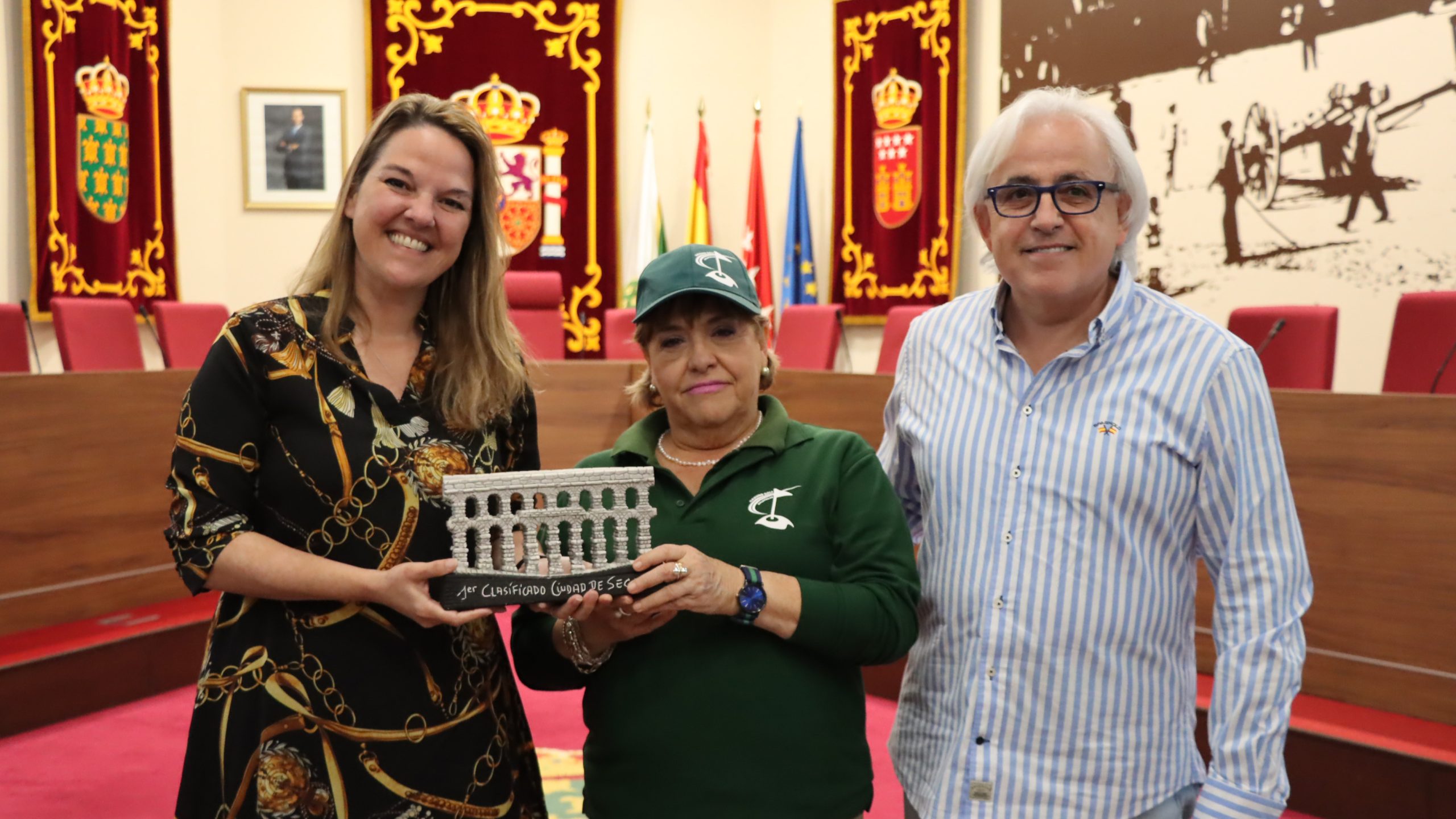 La Alcaldesa da la bienvenida a la Campeona Europea de Ground Golf