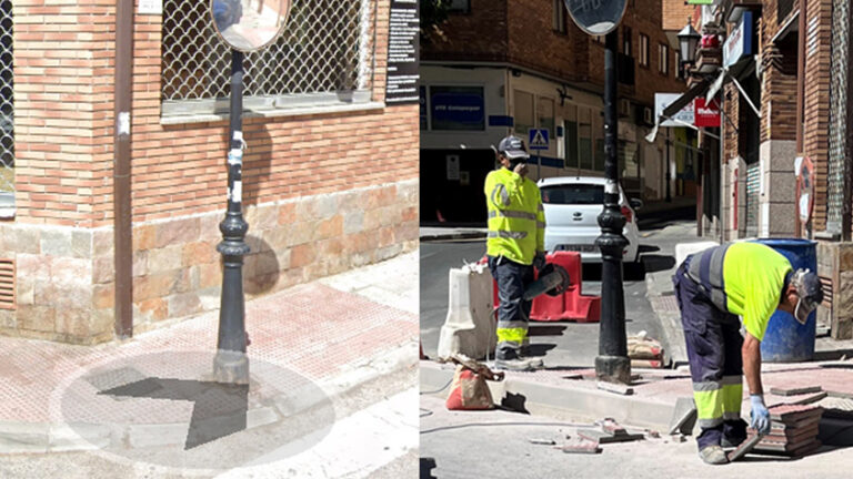 Continúa la mejora de accesibilidad en Galapagar: El Ayuntamiento elimina puntos negros en las calles