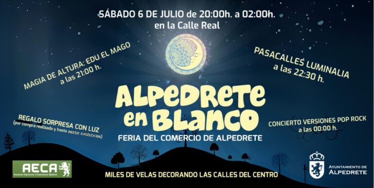 El Verano trae consigo la Feria de Comercio ‘Alpedrete en Blanco’: Una Tradición Anual Ineludible