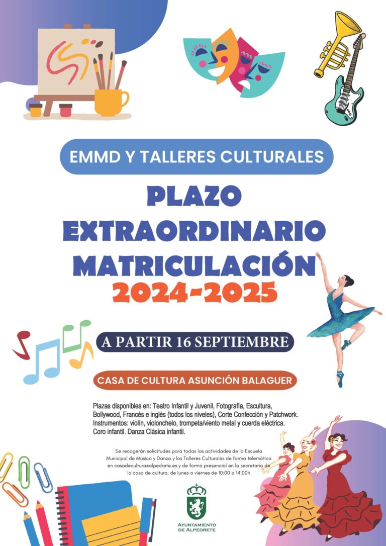 Apertura de Periodo Extraordinario de Matriculación en el Centro Cultural Asunción Balaguer