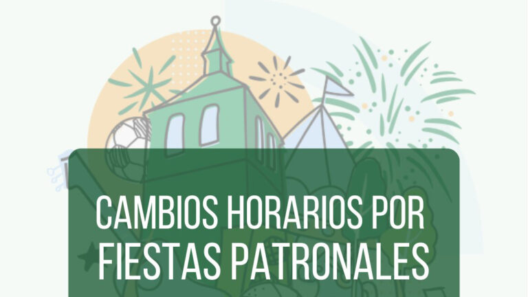 Modificación de Horarios en Servicios y Dependencias Municipales durante las Fiestas Patronales