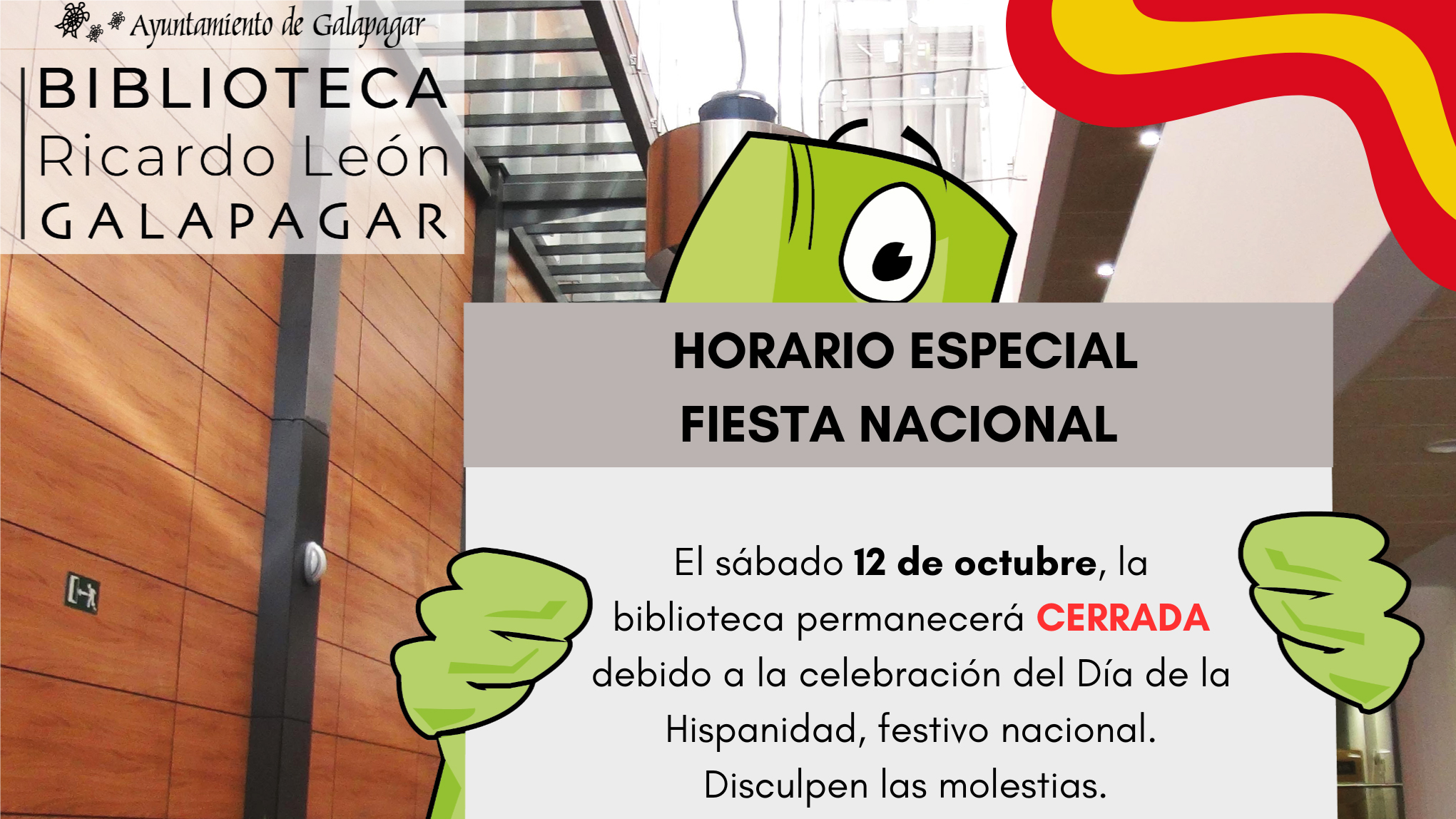 Cierre de Dependencias Municipales por la Celebración del 12 de Octubre: Día de la Fiesta Nacional