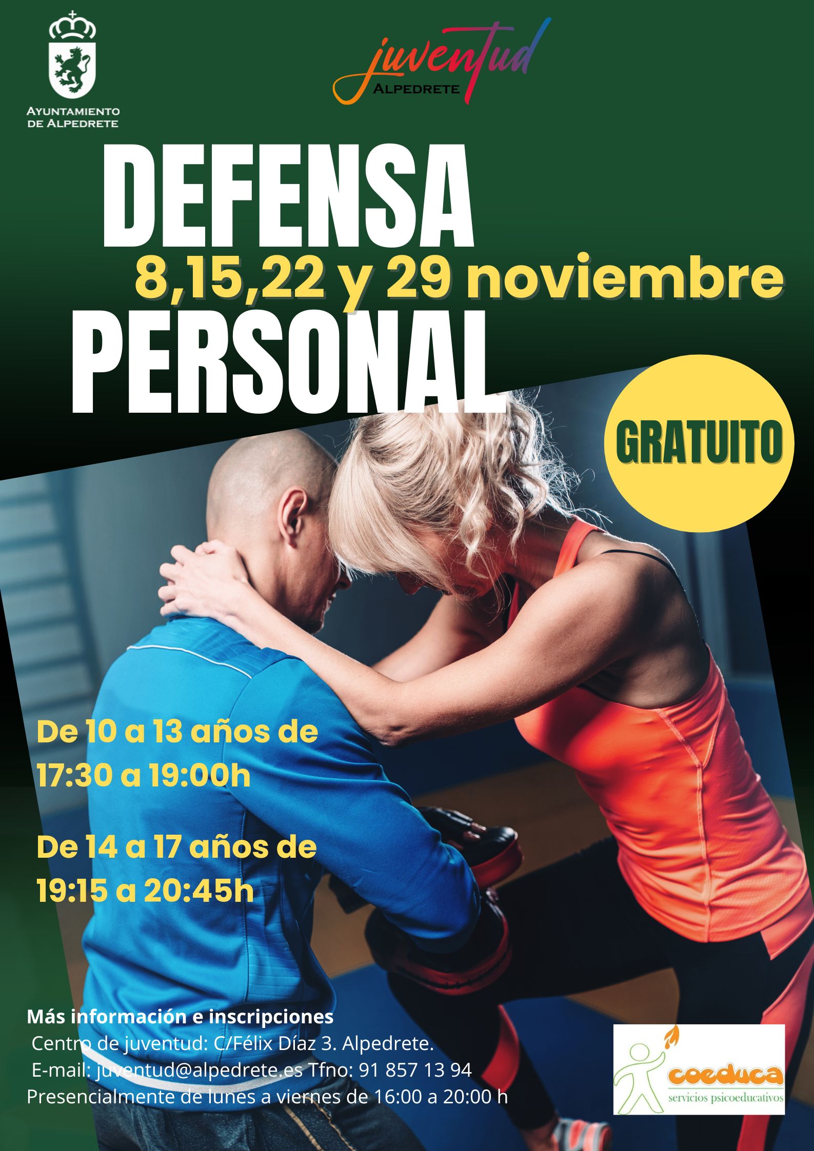 Nueva Edición del Taller de Defensa Personal para Jóvenes: Aprende a Protegerte y Potencia tu Seguridad