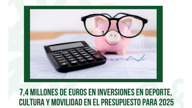 Presupuesto 2025: 7,4 Millones de Euros Destinados a Impulsar Deporte, Cultura y Movilidad