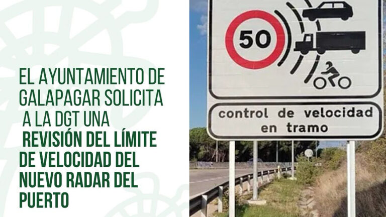 Galapagar pide a la DGT revisar el límite de velocidad del nuevo radar en el puerto