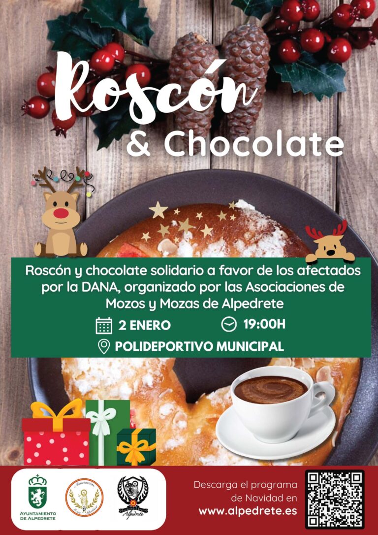 Disfruta de un Roscón y Chocolate Solidario con el Ayuntamiento de Alpedrete