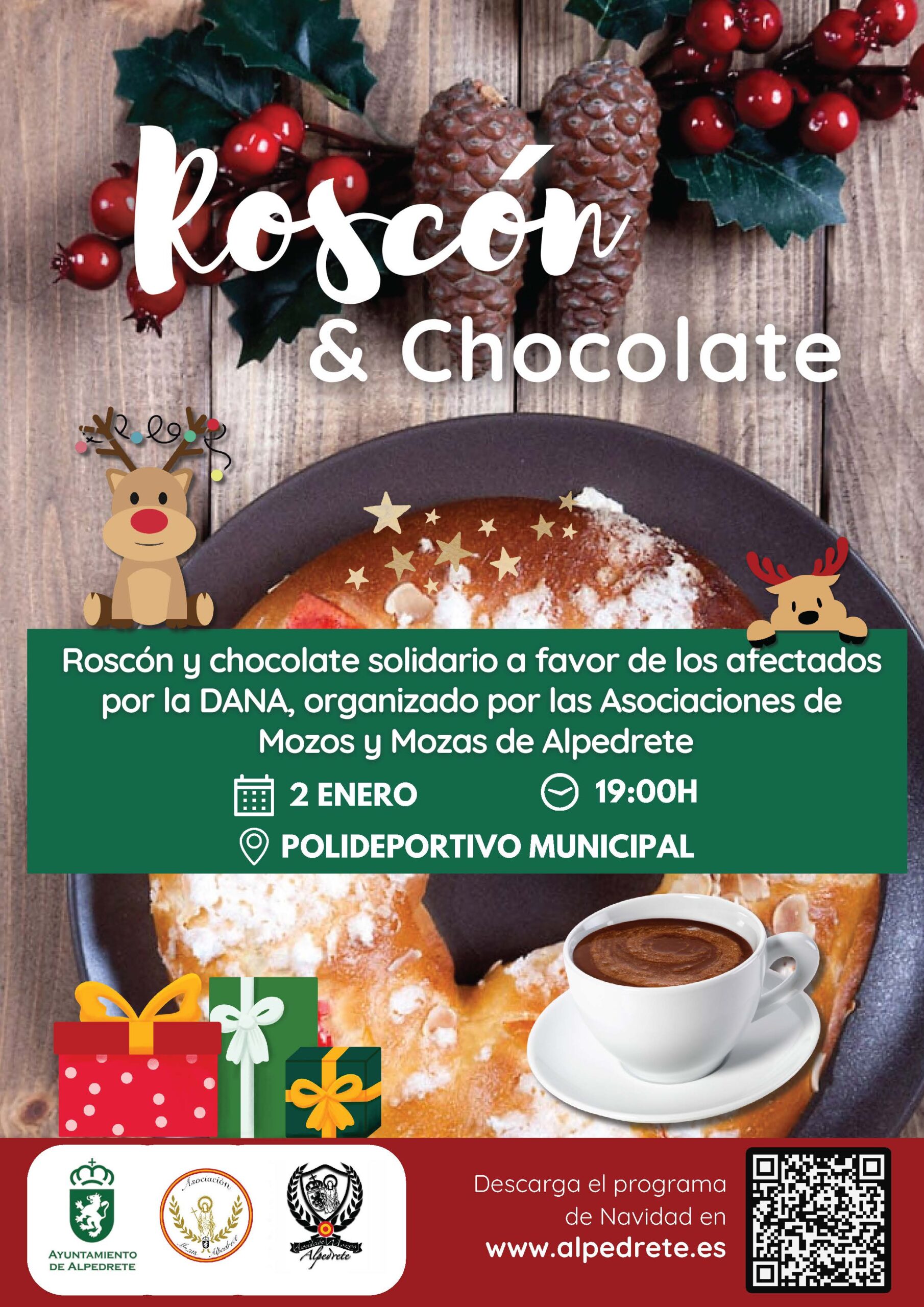 Disfruta de un Roscón y Chocolate Solidario con el Ayuntamiento de Alpedrete