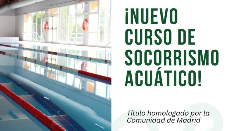 Nuevo Curso de Socorrismo Acuático Homologado en la Piscina Cubierta de Galapagar por la Comunidad de Madrid