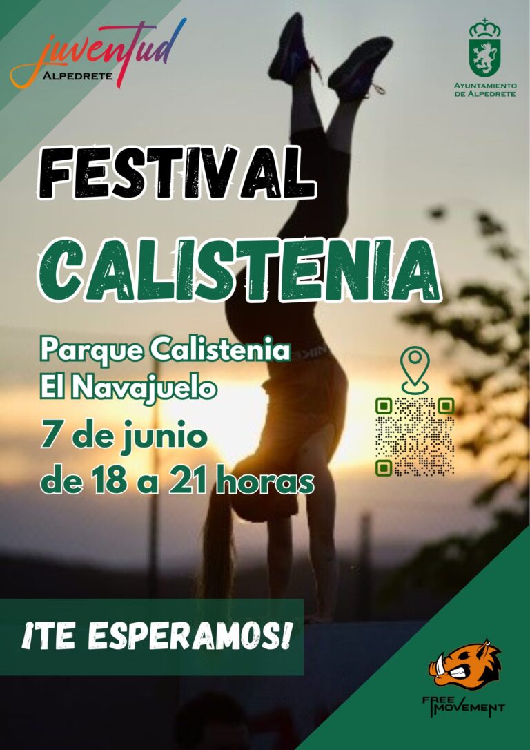 Alpedrete será el epicentro de la calistenia en la Sierra de Guadarrama el 7 de junio