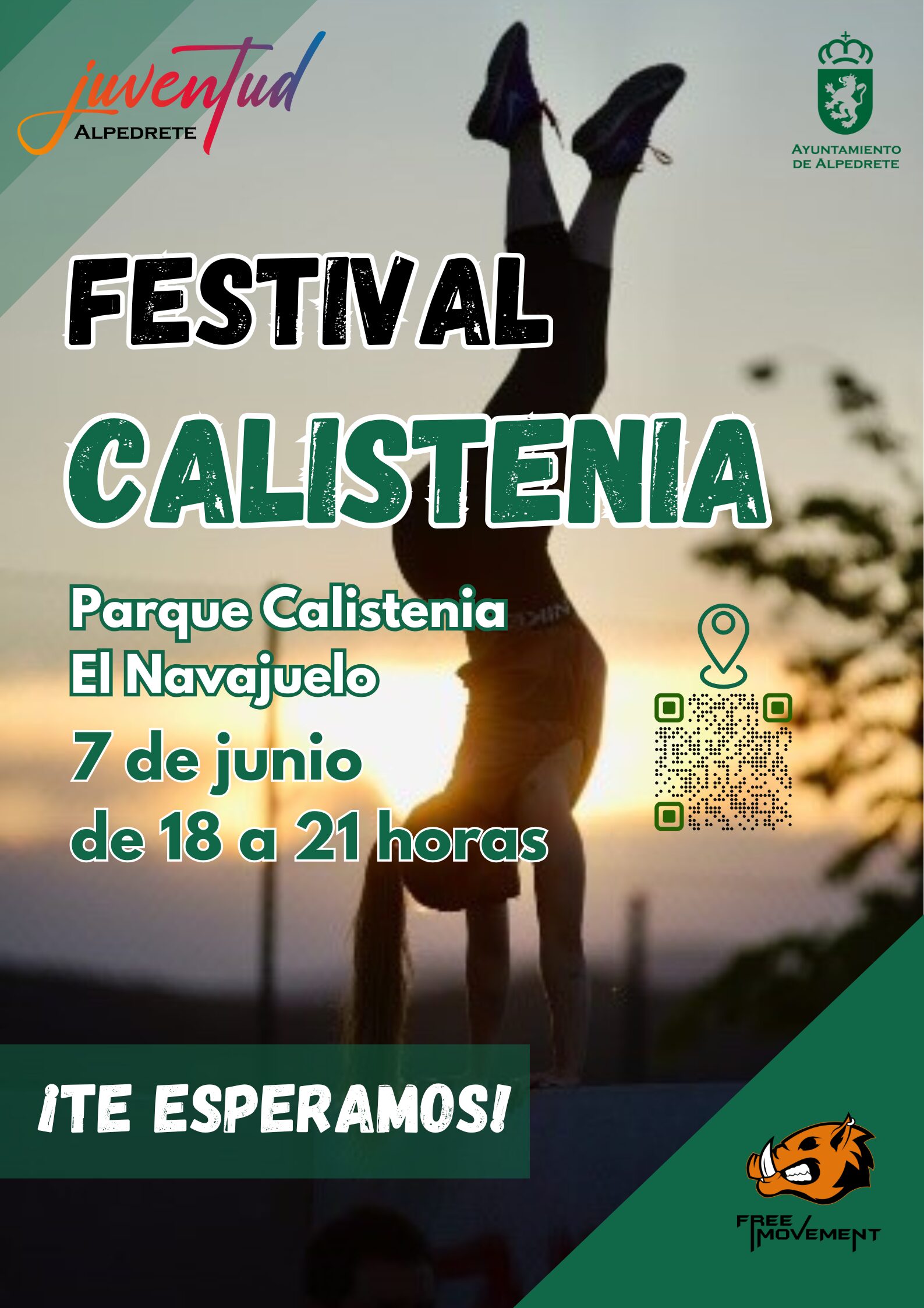 Alpedrete será el epicentro de la calistenia en la Sierra de Guadarrama el 7 de junio