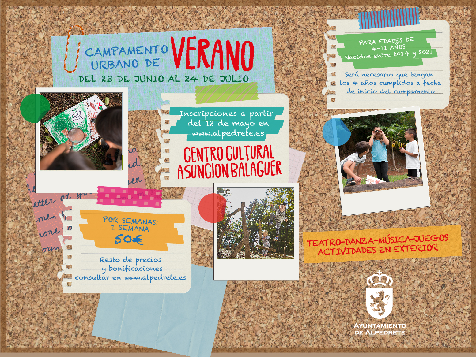 Campamento urbano de cultura: ¡Verano 2025 lleno de arte, diversión y aprendizajes!