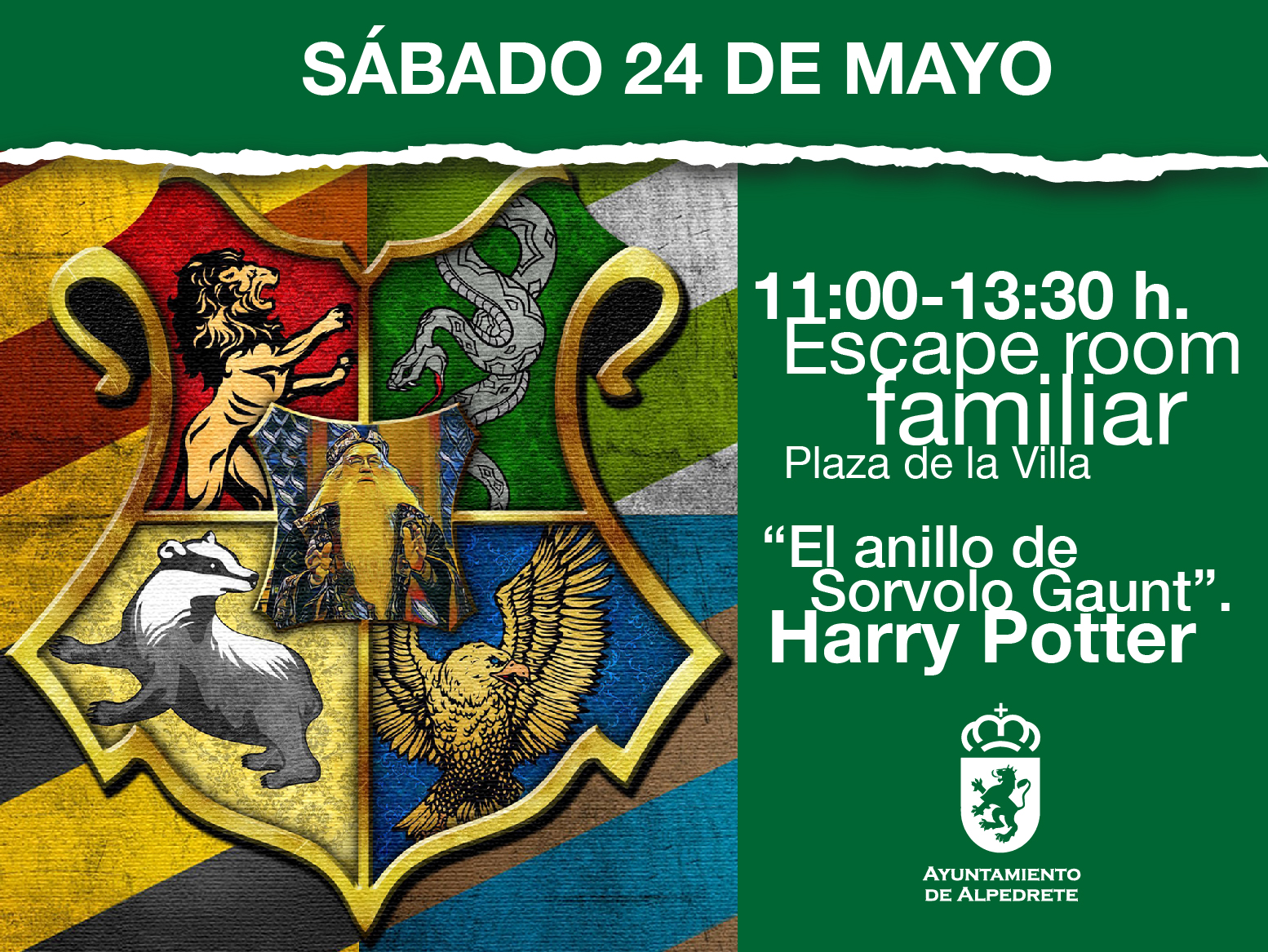 Descubre los secretos en el escape room familiar: El anillo de Sorvolo Gaunt de Harry Potter