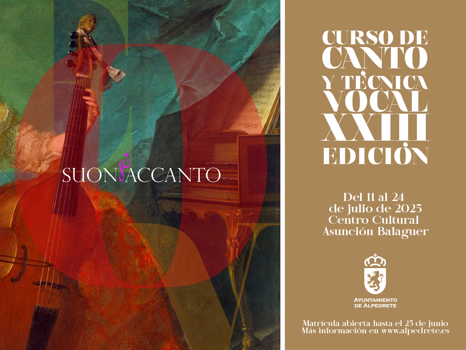 Inscríbete ya en Suonaccanto 2025: ¡No te lo pierdas!