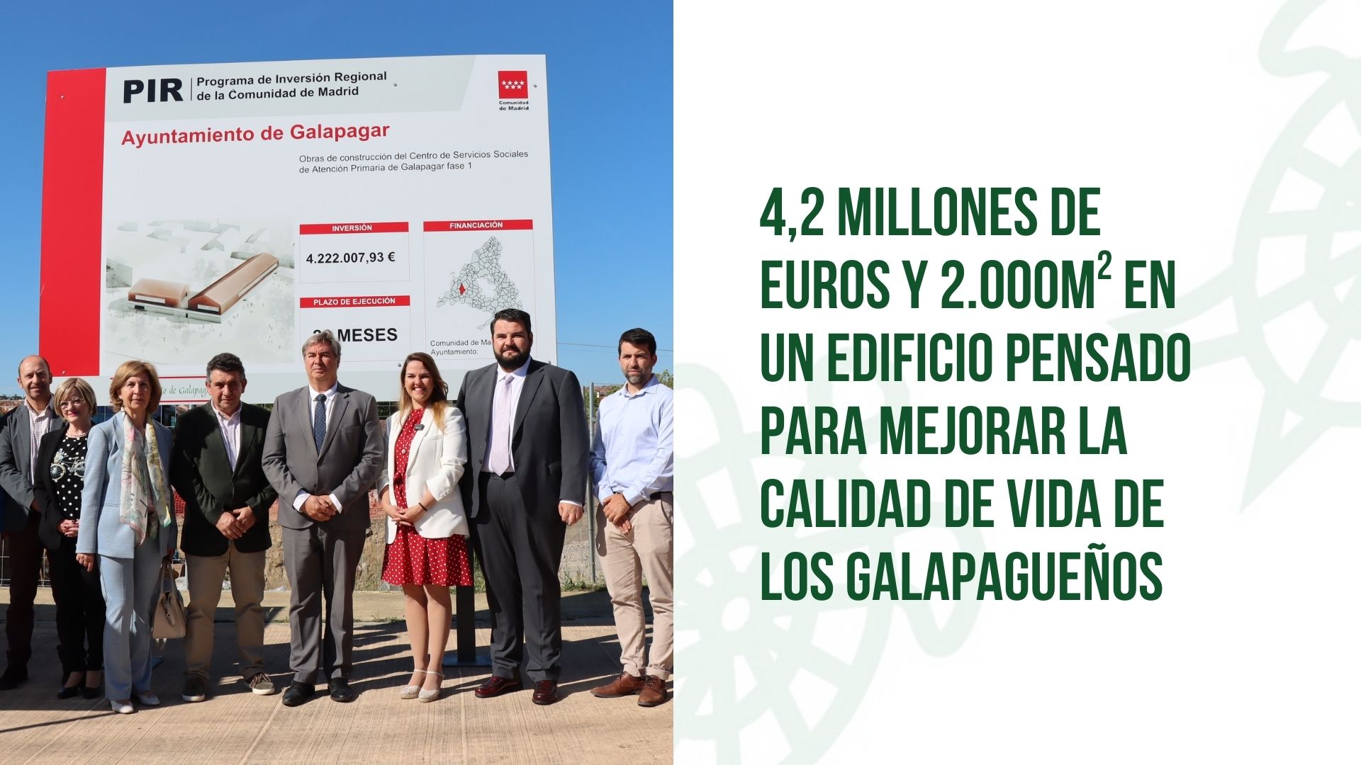 Nuevo Centro de Bienestar en Galapagar: 2.000 m² para mejorar la calidad de vida con una inversión de 4,2 millones de euros