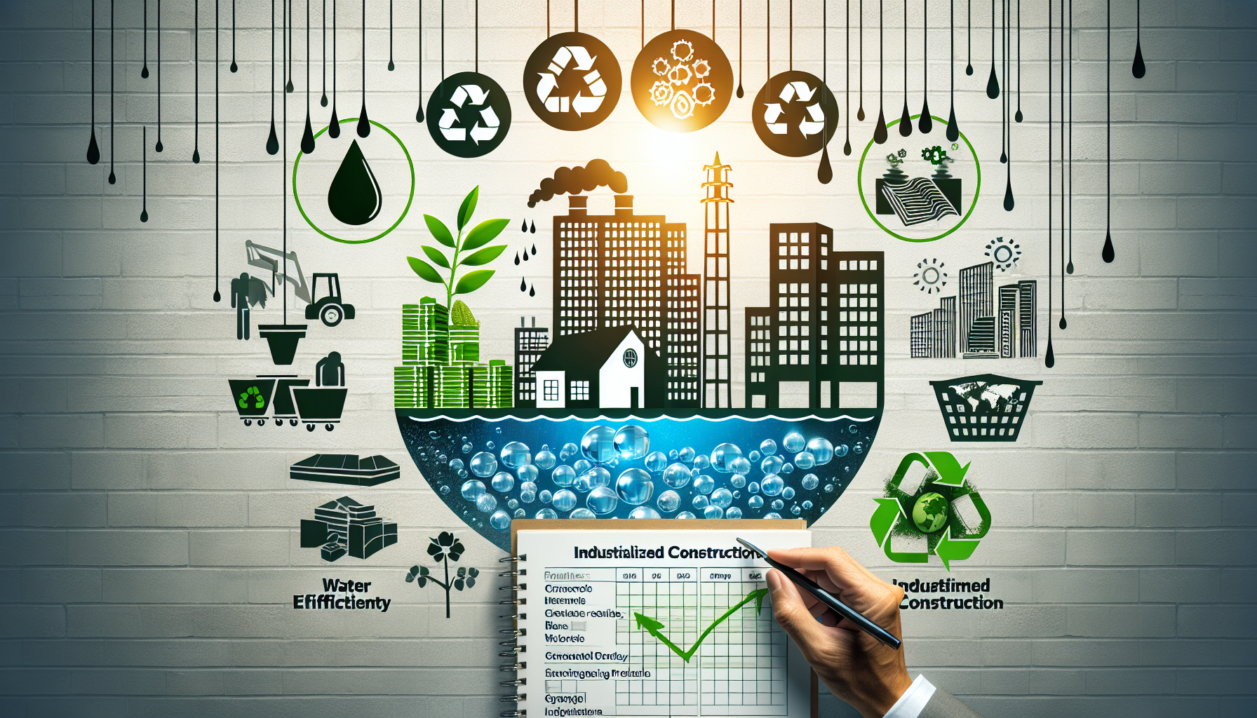 Estrategias Verdes: Eficiencia Hídrica, Reutilización de Materiales y Construcción Industrializada para Minimizar la Contaminación en Obras