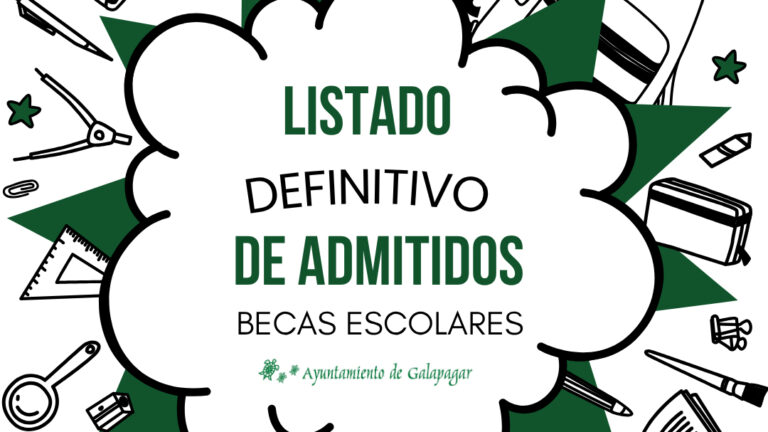 Galapagar publica el listado definitivo de admitidos de sus becas escolares
