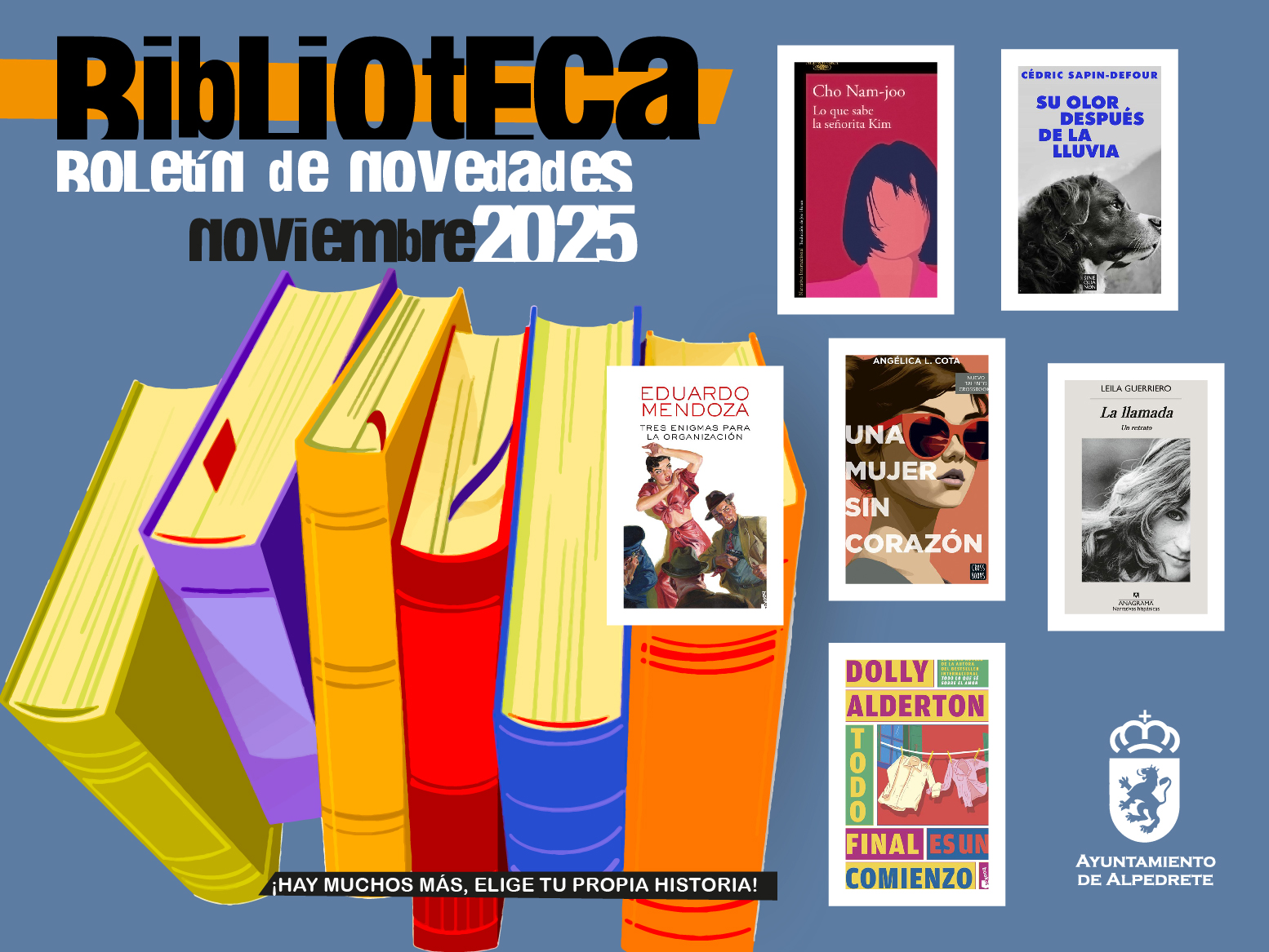 Boletín de novedades de noviembre: descubre las nuevas joyas en la Biblioteca Municipal