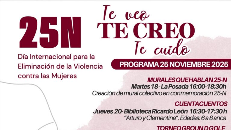 Galapagar conmemora el 25N con actividades bajo el lema «Te creo. Te veo. Te cuido.»