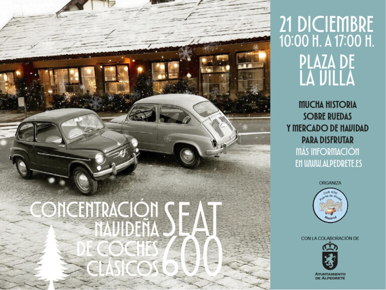 Concentración navideña de coches clásicos «600» reúne nostalgia y tradición automovilística