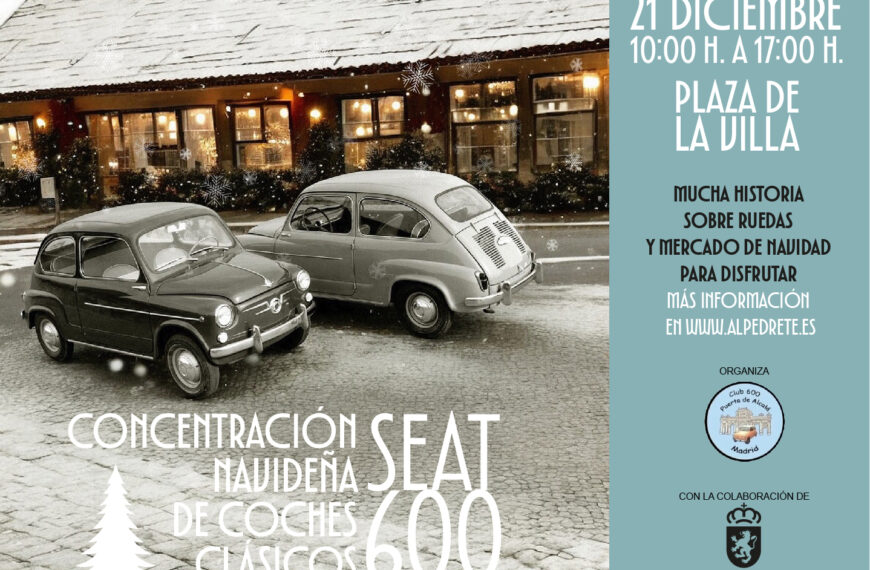 Concentración navideña de coches clásicos «600» reúne nostalgia y tradición automovilística