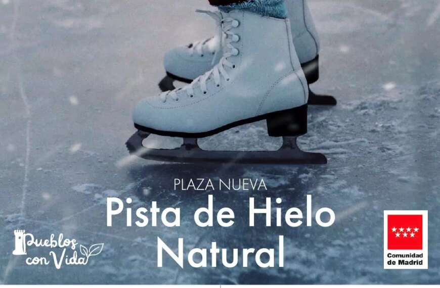 Disfruta de la pista de hielo natural en Cercedilla: diversión y magia en plena naturaleza durante el invierno. ¡No te lo pierdas!