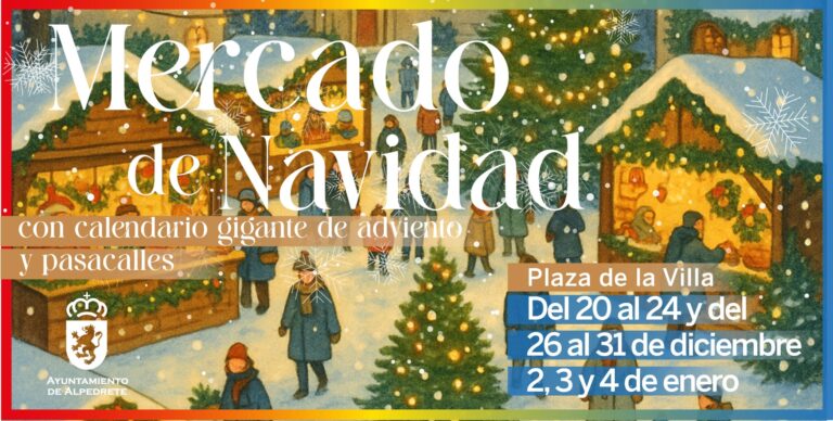 Un espacio de magia navideña en el Mercado de la Navidad de Alpedrete