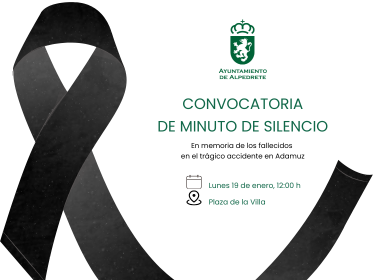 Convocatoria de un minuto de silencio en homenaje a las víctimas del reciente desastre natural en el sur del país