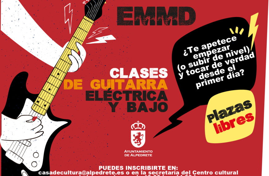 Nuevas Clases de Guitarra Eléctrica y Bajo en la EMMD: ¡Inscripciones Abiertas!