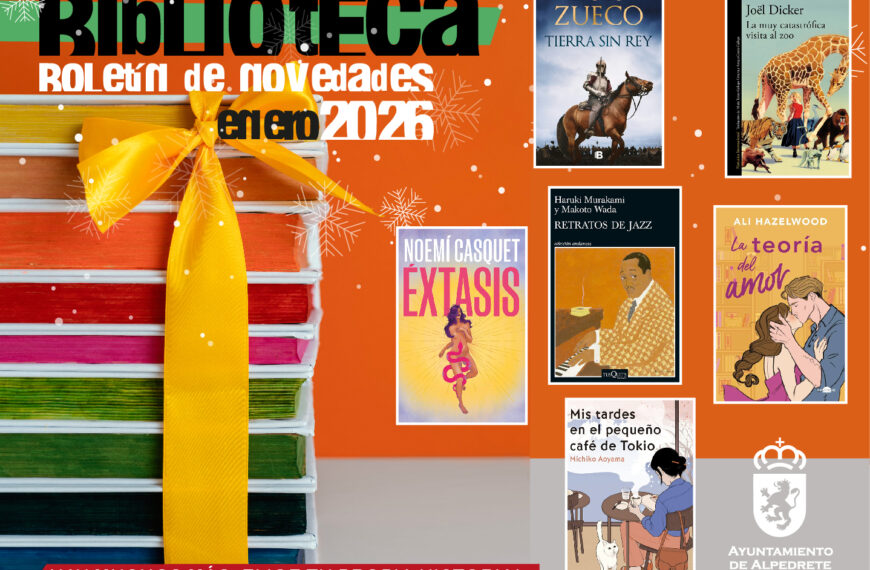 Nuevo boletín de novedades de enero de 2026 en la Biblioteca Municipal: descubre las últimas adquisiciones y eventos destacados