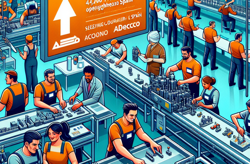 Adecco Lanza Oportunidad Laboral: Se Buscan 4.200 Operarios/as de Producción en Toda España