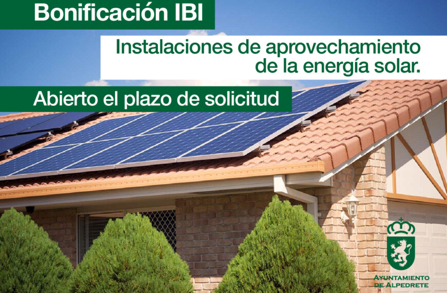 Bonificación en el IBI para instalaciones de aprovechamiento de energía solar: ahorro y sustentabilidad para tu hogar