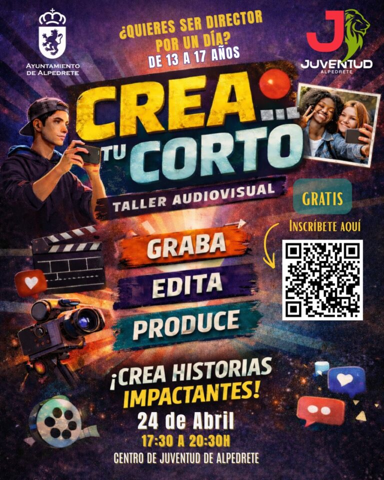 Crea tu corto: Taller audiovisual para jóvenes en Alpedrete fomenta la creatividad cinematográfica