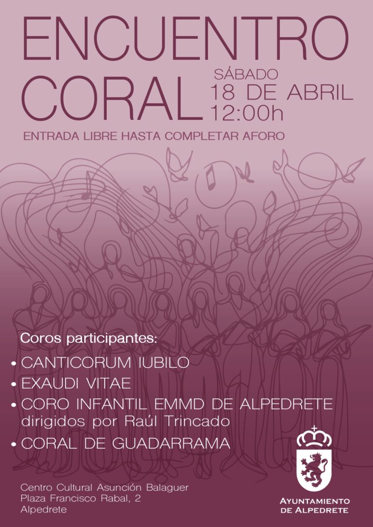 Encuentro coral en la web del Ayuntamiento de Alpedrete: música y tradición se unen en un evento único