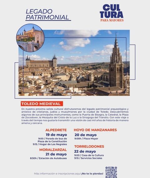 Salida cultural para mayores: Descubre el Toledo medieval con la Mancomunidad THAM