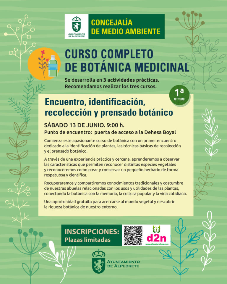 Alpedrete verde: Curso completo de botánica medicinal para descubrir el poder de las plantas