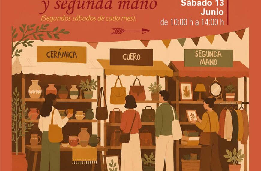 Mercadillo de artesanía y segunda mano ofrece tesoros únicos para todos los gustos