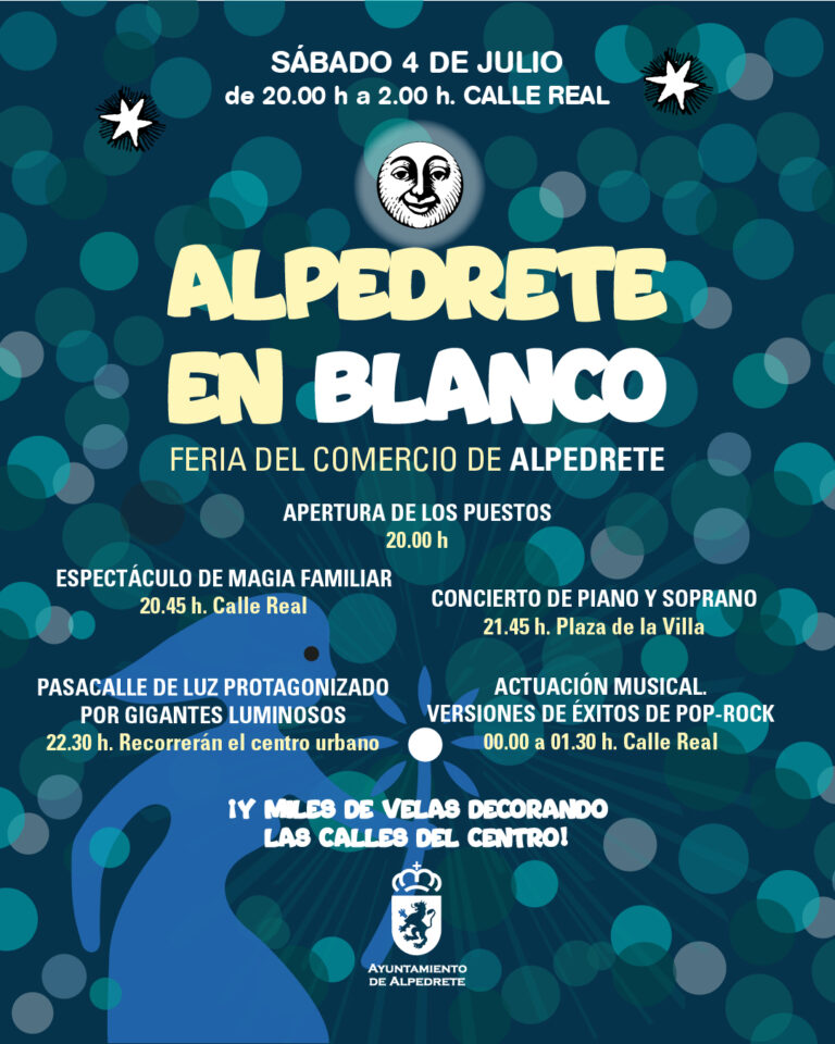Regresa «Alpedrete en Blanco»: un espectáculo de magia, música y apoyo al comercio local