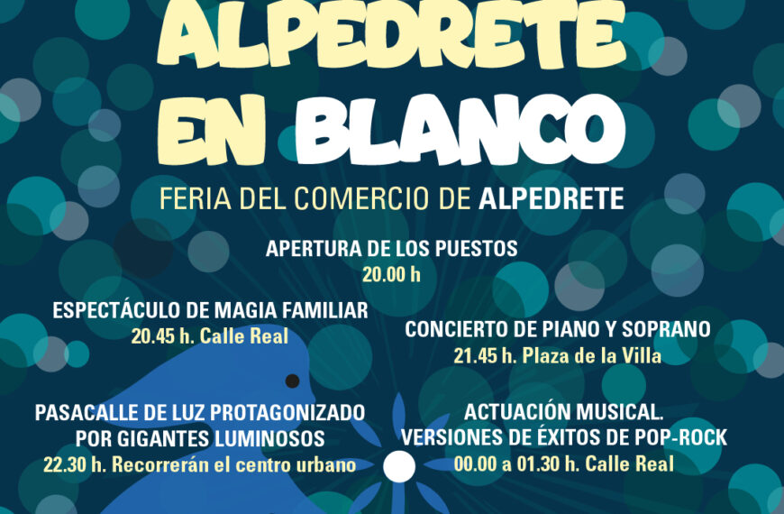 Regresa «Alpedrete en Blanco»: un espectáculo de magia, música y apoyo al comercio local