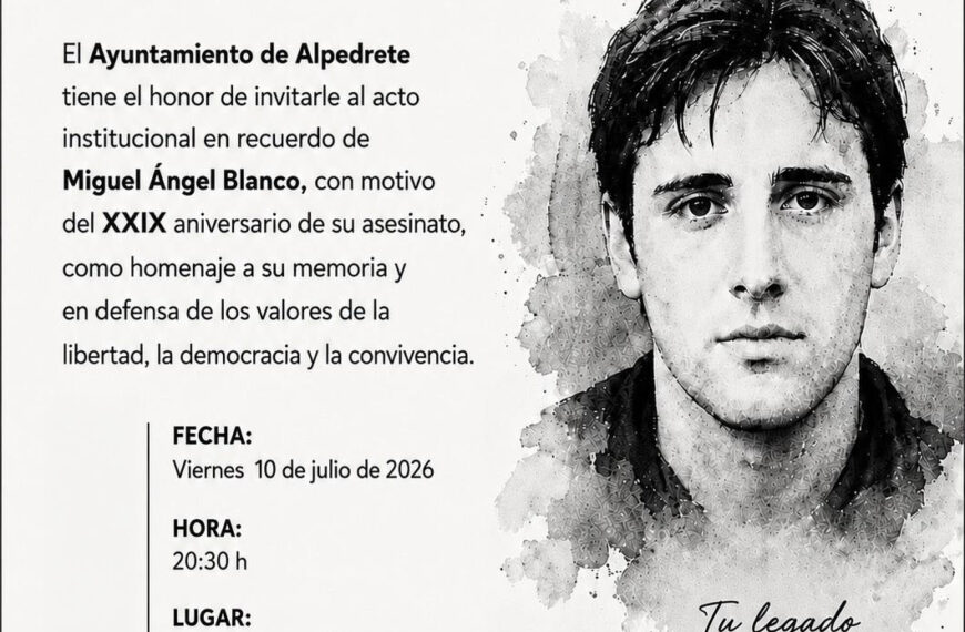 Alpedrete rinde homenaje a Miguel Ángel Blanco en un emotivo acto de recuerdo y solidaridad