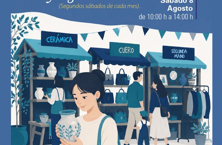 Mercadillo de artesanía y segunda mano del 8 de agosto de 2026: creatividad y sostenibilidad en el corazón de la ciudad