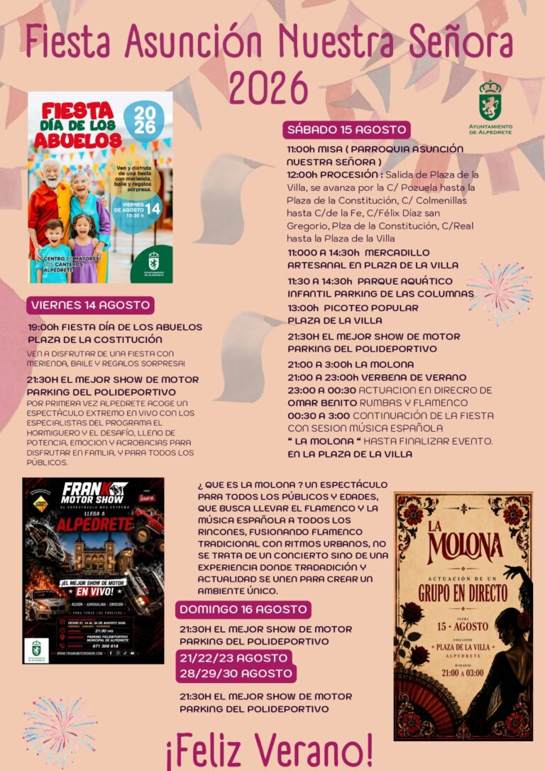 Celebración de las Fiestas de la Asunción de Nuestra Señora 2026: Tradición y Fe Unidas en un Evento Inolvidable