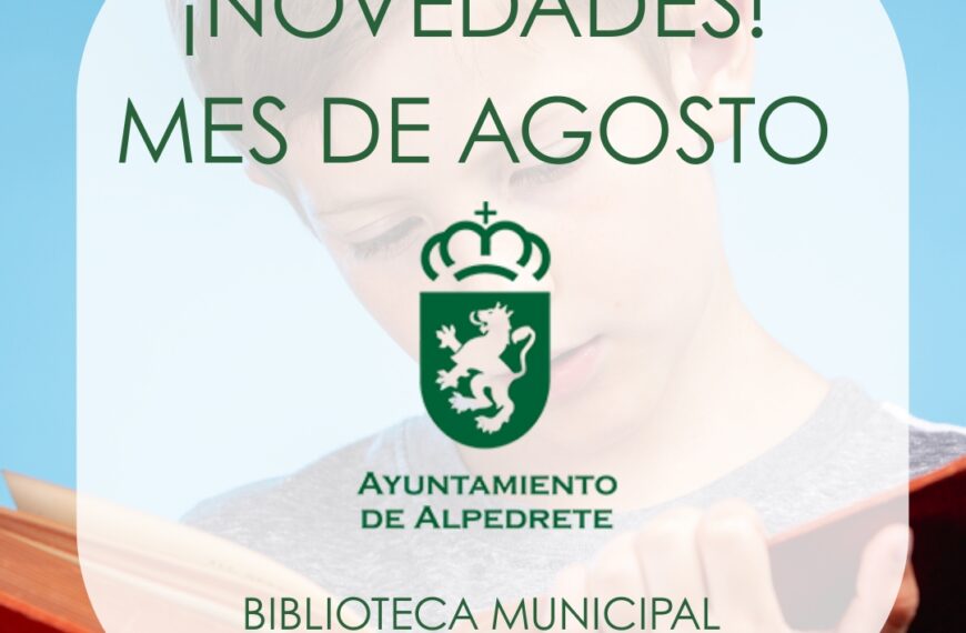 Novedades de agosto 2026 en la Biblioteca Municipal: descubre los últimos libros y eventos destacados