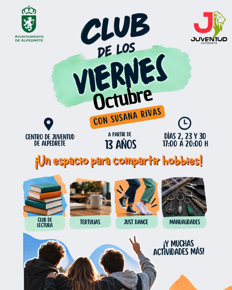 Nueva actividad juvenil: «Club de los Viernes» en el Centro de Juventud