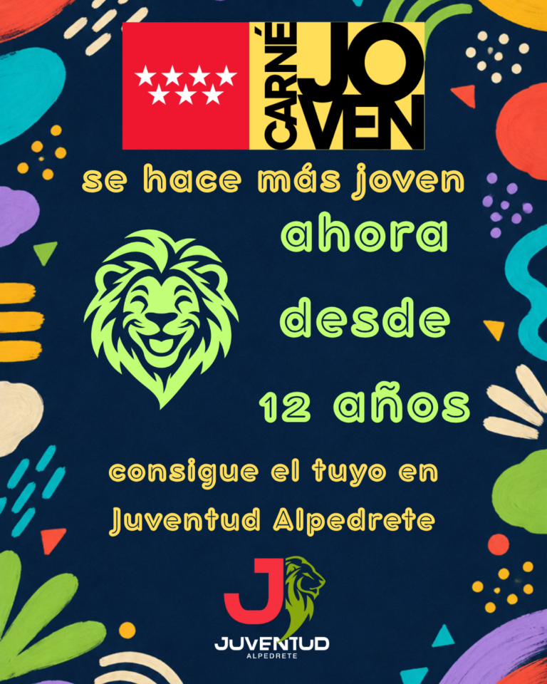 Carné Joven disponible desde los 12 años para disfrutar de sus ventajas y descuentos