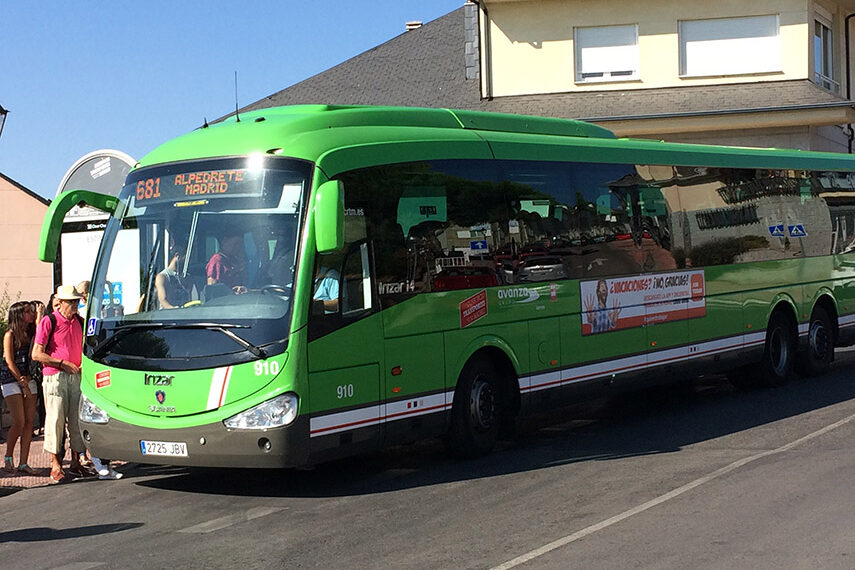 El Consorcio de Transportes modifica el itinerario de siete líneas de autobús por obras en Collado Villalba