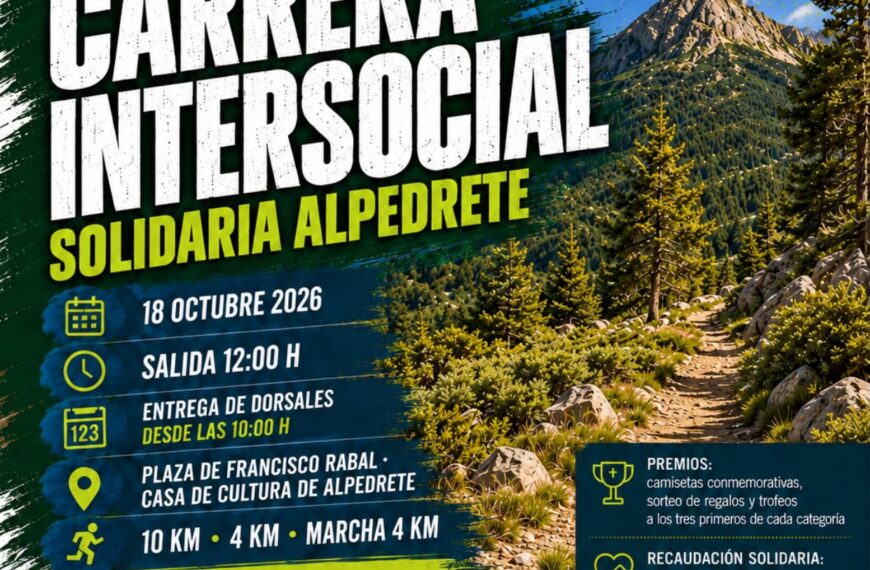 La comunidad de Alpedrete se une en la XXXII Carrera Intersocial Solidaria